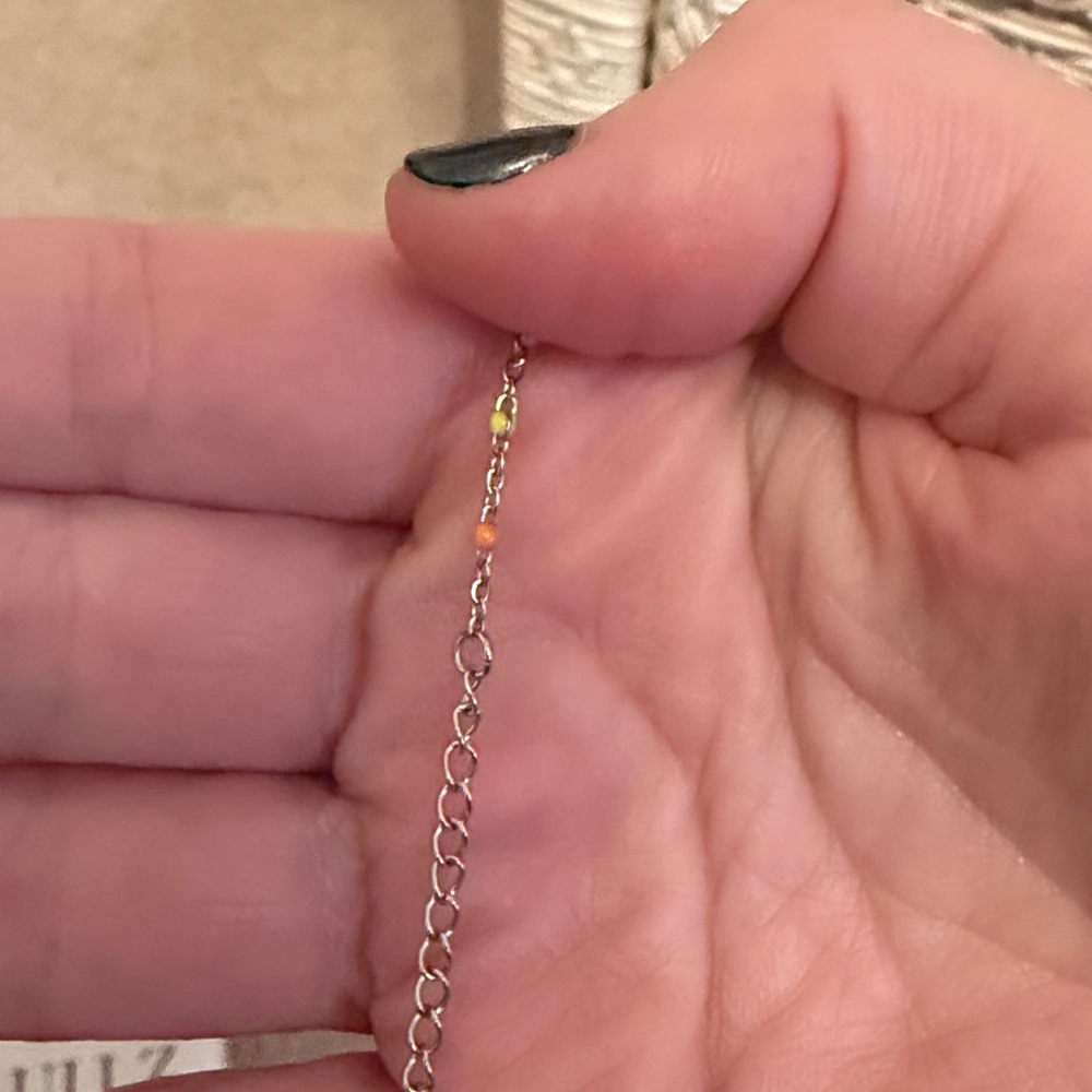 Delicate Multicolor Cross Bracelet - Picture 4 of 5